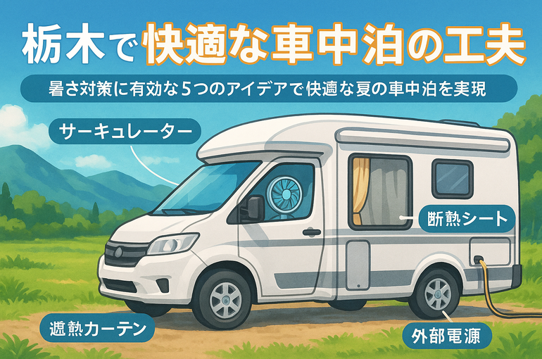 栃木県のキャンピングカーに最適なエアコン対策とは？夏を快適に過ごす5つの工夫