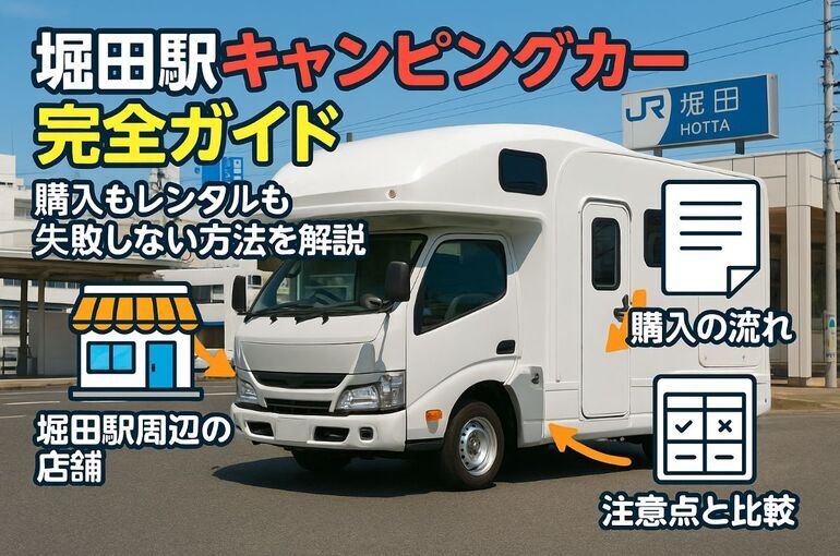 堀田駅周辺でキャンピングカー探し！失敗しない購入やレンタルの方法
