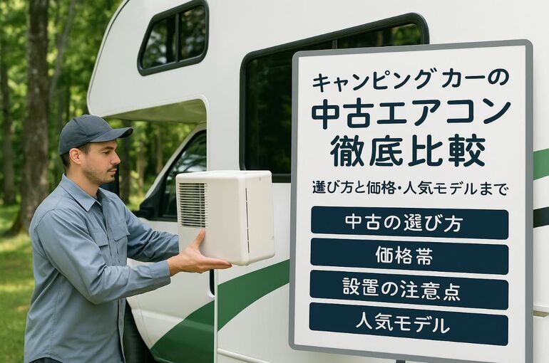 キャンピングカーでエアコン中古を選ぶ徹底比較 人気車種や家庭用エアコン搭載モデルの特徴と失敗しない購入ポイント