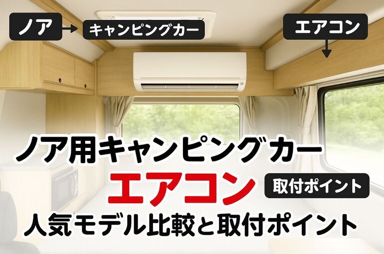 ノアでキャンピングカーのエアコンおすすめ人気モデル比較と取付ポイントガイド