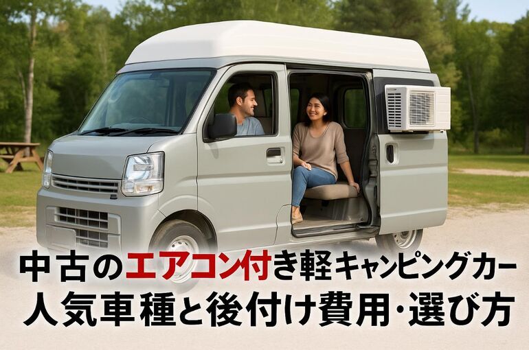 中古のエアコン付き軽キャンピングカーの基礎知識と価格比較！人気車種と後付け費用・選び方ガイド