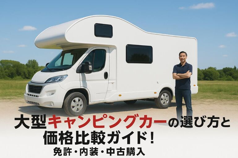 キャンピングカー大型の選び方と価格比較ガイド！免許・内装・中古購入のコツも解説