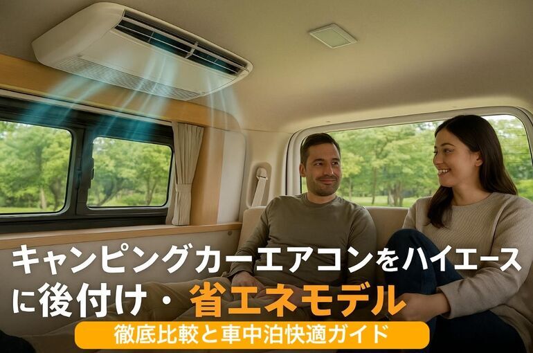 キャンピングカーエアコンをハイエースに後付け・省エネモデル徹底比較と車中泊快適ガイド