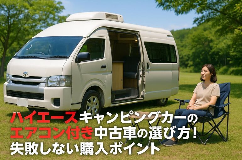 ハイエースキャンピングカーでエアコン付き中古車の選び方と失敗しない購入ポイント