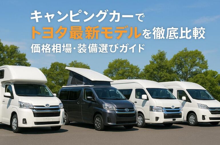 キャンピングカーでトヨタの最新モデルを徹底比較と価格相場・装備選びガイド