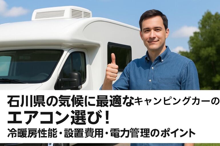 石川県の気候に最適なキャンピングカーエアコン選び｜冷暖房性能・設置費用・電力管理のポイント