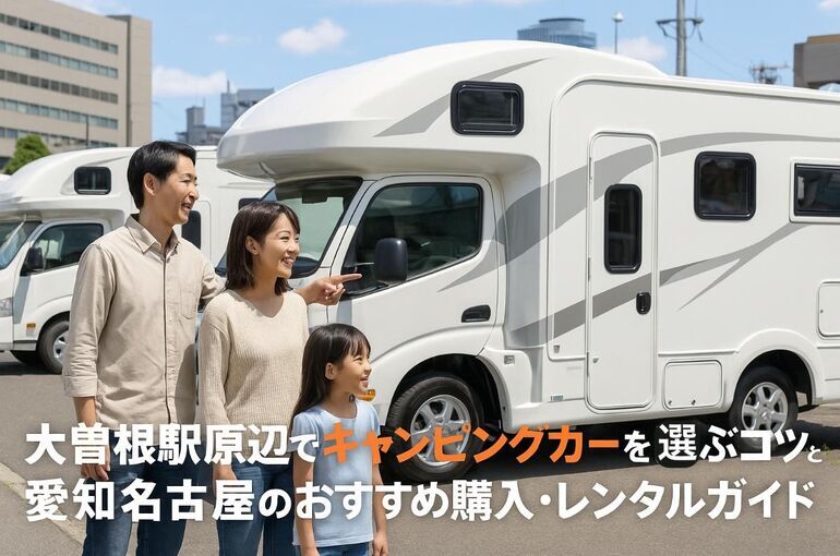 大曽根駅周辺でキャンピングカーを選ぶコツと愛知名古屋のおすすめ購入・レンタルガイド