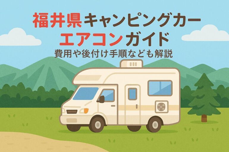 福井県でキャンピングカーのエアコンガイド！費用や後付け手順なども解説