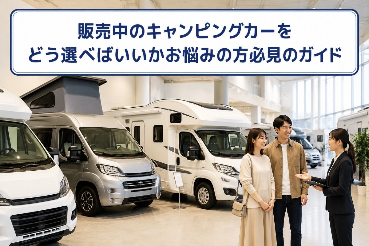 販売中のキャンピングカーをどう選べばいいかお悩みの方必見のガイド