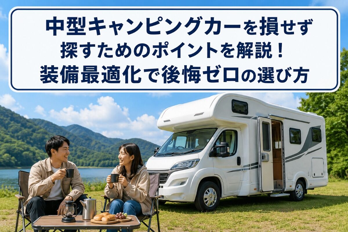 中型キャンピングカーを損せず探すためのポイントを解説！装備最適化で後悔ゼロの選び方