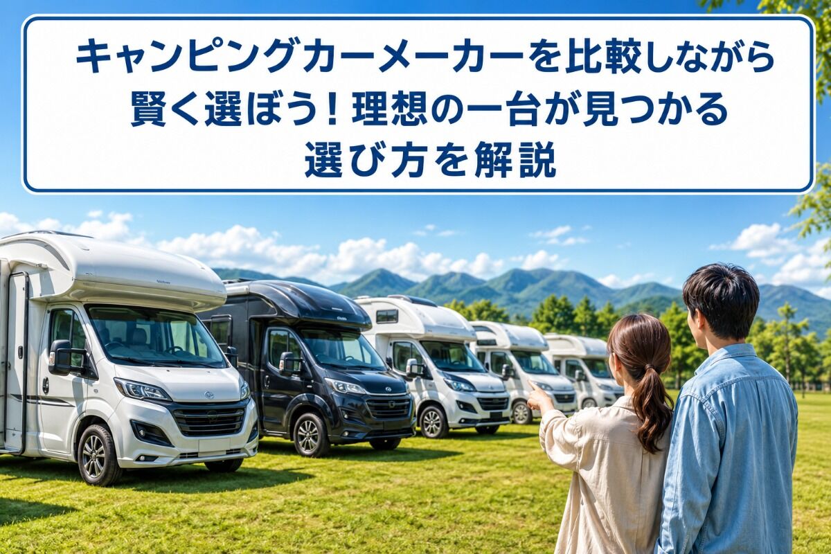 キャンピングカーメーカーを比較しながら賢く選ぼう！理想の一台が見つかる選び方を解説
